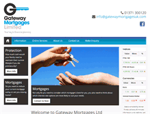 Tablet Screenshot of gatewaymortgagesuk.com